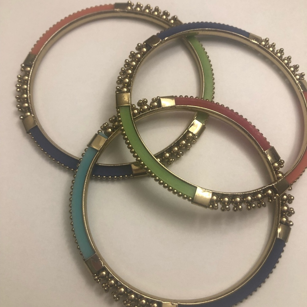 Trendy Multi colored bangles - Picture 3 of 10